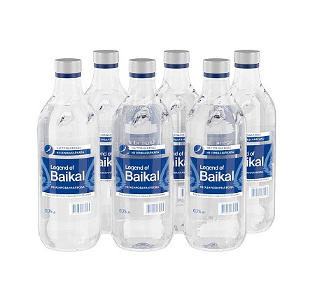 Вода питьевая «Legend of Baikal» негазированная 0,75 л, Стекло (упаковка 6 шт)